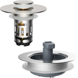 Upgraded 3 in 1 Bathroom and Kitchen Sink Drain Strainer V1258-DP02-C-831