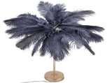 G4 Ostrich Feather Table Lamp Night Light Bedside Light Decoration Lamp for Bedroom Wedding RoomGray V1294-YM0901-3119210093312