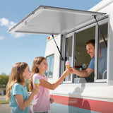 Concession Window 1346x838 mm, Aluminum Alloy Service Window for Food Truck, Up to 85 Degrees Stand V952-SCFWCK5333YC3THT4001V0