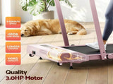 Everfit Treadmill Electric Walking Pad Incline Under Desk 380mm Pink TMILL-380H-INC-PK