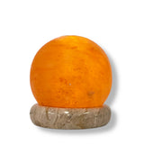 USB Himalayan Salt Lamp - Ball Sphere Carved Shape Pink Crystal Rock LED Light V238-SUPDZ-32768003142