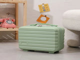 14 Inch Mini Makeup Case, Lightweight Cosmetic Travel Bag with Shoulder Strap & Zipper V1232-XSSNB006