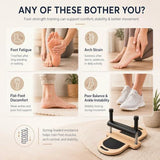 Foot Corrector Wooden Pilates Foot Arch Balance Support Trainer Adjustable Feet Strengthener for V1107-CS-VOBDWJES8