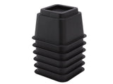 6pcs Bed Risers 5in High Quadrate Trapezoidal Ergonomic Plastic Black Furniture Risers Blocks for V1294-YM0716-3114220062911