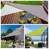 3.6x3.6x3.6m Waterproof Outdoor Triangular Sun Sail UV Protective Shade Net for Camping Garden V1188-MS-325-1248