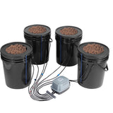 DWC Hydroponics Grow System Deep Water Culture with Top Drip 4 Buckets V952-SSSPXT4T8INKT37WZV3