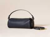 Genuine Leather Boston Bag - Mini Barrel Crossbody & Top Handle Purse V888-ELOSUNG35969