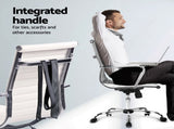 Artiss Computer Desk Office Chair Set PU Leather Wall Mount Foldable Table White DESK-WALL-8147-WH
