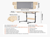 1500 Piece Puzzle Table with Legs, 4 Drawers and Cover, 86x63cm Portable Wooden Board with Wheels, V952-PTZ1500JXWGJ4VSU5001V0