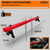 1.5M Engine Support Bar Engine Load Leveler 1100Lb Transmission Dual Hook Garage V465-86335