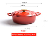 Enamel Cast Iron Pot Cast Iron Casserole/French Oven - 22 CM V957-RLX39671033K