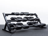 6 Pairs Hex Dumbbells PLUS Dumbbell Rack V1012-CF6HDB210DBR110