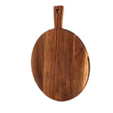 16" Round Wooden Chopping Board Pizza & Serving Board for Meat, Cheese & Bread Natural Wood V1370-AZ4-16685