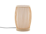 Natural Woven Bamboo Cylinder Table Lamp Light Shade Boho Tropical Coastal V563-75187