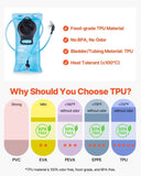 VEVOR Lightweight Hydration Pack Backpack 2L Water Bladder Biking Hiking Running V952-QBKSDBHS00001CNILV0