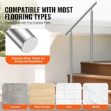 VEVOR 39.4in / 100cm Handrails for Outdoor Steps Staircase Porch Deck Senior V952-BXGSLZFS100CSMB9RV0