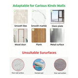 2 Pcs No-Drill Bathroom Holder Wall Mount Cup Organizer Rack For Electric V1370-AZ4-25443