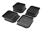 4PCS Bed Risers ABS L Shape Anti Slip Chair Leg Extra Lifts Furniture Riser Stand Blocks for Desk V1294-YM0901-3114230084913