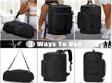 Sports Duffel Backpack with Shoe and Wet Compartment for Travel Fitness and Overnight Trips, Light V1237-ZY-917-155