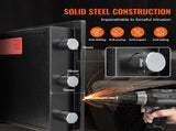 2.5 Cub Depository Safe, Deposit Safe with Drop Slot, Electronic Code Lock and 2 Emergency Keys, V952-LCSBXX25L000IZ30IV0