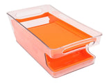 2 Tier Soda Can Rack Beverage Can Can Storage Holder Can Holder for Pantry Refrigerator Orange V1294-YM0703-3118230070011