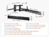106.7cm Tow Behind Landscape Rake, 3-Point Lawn Rock Rake with Blade & Lift Lever, Fit Category 1 V952-ZXSCJ42INCHYATJQA001V0