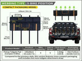 Tailgate Pad with Webbing Straps Heavy-Duty Scratch-Proof Bumper Protector for Secure Outdoor V1341-ZY-CARBAGS6-A