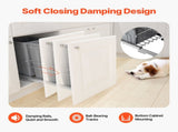Pull-Out Trash Can, 27 QT x2 Double Under Mount Kitchen Waste Container, Heavy Duty Garbage V952-CFLJTDTHSST5PSCNSV0