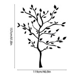 Decor Long Tree Wall Sticker,Large Branch Decal with Leaf Flower Birds,Home Wall Art for Living Room V1366-AZ2-W-23958