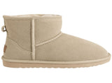 Jillaroo Womens UGG Boots Genuine Sheepskin Suede Leather Moccasins - Beige - 6 V563-GROSBY-401239-BG-6