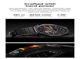 M-Rex4 Men Rugged GPS Smart Watch, 5ATM Waterproof Bluetooth Call Fitness Tracker Heart Rate Sleep V1300-M-REX4-ORANGE-RED