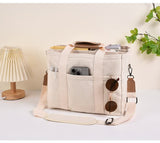 White Large Capacity Multi-Compartment Tote Bag - Stylish and Versatile for Women, Ideal for V888-ELOSUNG17063