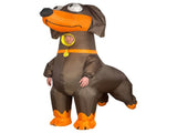 Dachshund Cartoon Costumes Air Model Inflatable Costume Funny Dress Up Props Halloween Party Clothes V1263-JX-7959