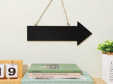 3pcs Wooden Arrow Hanging Sign with Rope for Cafe Pub Decor, Double Sided Writable Board Arrow V1192-AZ-W-21806