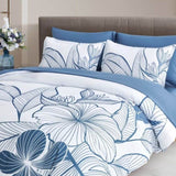 Warm Floral Comforter Set, King Size, Plush Winter Bedding with Pillowcases V745-MAB010944AJ3