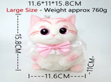 Cute handmade cat squishy toy, original hand-painted, baby-safe soft gel, gift box ideal for V1232-MMNNL-SQ-005