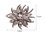 6Pcs Napkin Rings Vintage Delicate Alloy Lotus Flower Table Napkin Buckle for Home-Silver V1263-JX-876