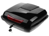 Black Metal Motorcycle Top Box Storage Case Protective Motorbike Trunk for Daily Commutes 1 Set V1370-AZ4-10830