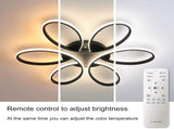 Modern LED Chandelier Flush Mount Lamp Remote Control V178-28961