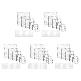 Scrapbooking Stamp Block Set, 35 Assorted Clear Acrylic Gridded Stamping Blocks for Cards and Crafts V1192-AZ-W-28819