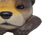 Floating Otter Decor Outdoor Pond Ornaments Waterproof Resin Realistic Decorative Floating Animal V1294-YM0901-3111240161311