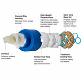 Sweet Renovation Surprise Stainless Steel Mix Water Valve, Bathroom Temp Control Parts, Triple Pull V1221-XM-LB2231-GM79