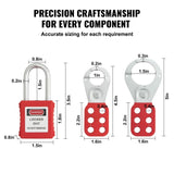 Electrical Lockout Tagout Kit, 60 PCS Safety Lockout Tagout Station Includes Padlocks, Hasps, Tags, V952-AQSJTZ60JDGB62SHMV0