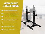 Squat Rack Stand Pair Bench Press Weight Lifting Barbell V63-759965
