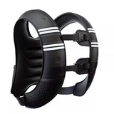 Black Gym Partner Weighted Vest - Adjustable & Reflective for Running, Training & Strength V888-ELOSUNG34738