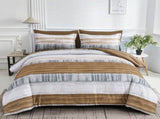 Stripe Bellagio Bloomscape Quilt / Doona / Duvet Cover set V745-AQ044091Q3