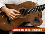 Alpha 31" Steel String Acoustic Guitar Portable GUITAR-E-31-NAT