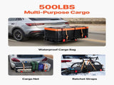 60" x 24" x 6", Hitch Cargo Carrier, 500 lbs Capacity Hitch Cargo Carrier with Cargo Net with Hook & V952-GZBDPDECKFGZR2EQ5V0