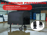 210D Cement Mixer Protective Cover, Outdoor Equipment Rain Shield, Heavy Duty Oxford Waterproof UV V1107-119-87150-BLK-210D