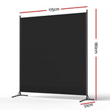 Artiss Room Divider Screen 175x180cm Fabric Black RD-D-PLY-175-BK